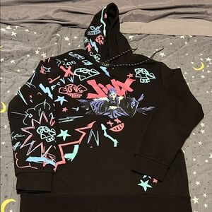 Jinx Graphic Hoodie with Colorful Design